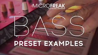 MicroFreak  Preset Examples  BASS 261e [upl. by Etnomal]