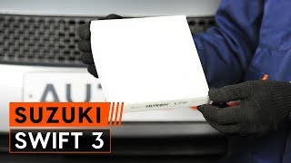 Jak wymienić filtr kabinowy w SUZUKI SWIFT 3 TUTORIAL AUTODOC [upl. by Ynahpets]