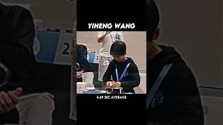 Yiheng wang 3x3 world record single 469 sec rubikscube shorts [upl. by Laurance]