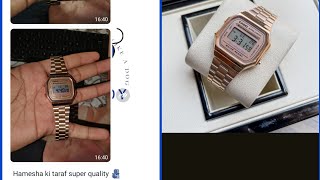 customer unboxing and review Casio a168 Rose Gold [upl. by Stella]