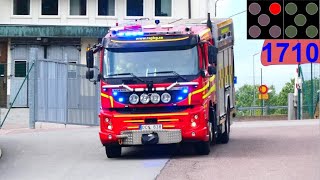 räddningstjänsten storgöteborg STLUNDBY SJUKVÅRDSLARM brandbil i utryckning fire truck respond [upl. by Nosimaj]