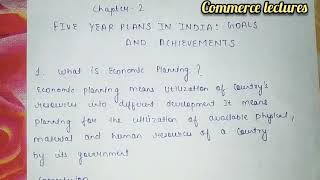 Economic planning  need for economic planning  five year plans in india indian economy [upl. by Adey]