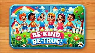 Be Kind Be True 🌟  Fun Kids Song About Kindness amp Honesty  Nursery Rhymes amp SingAlong [upl. by Dunson]