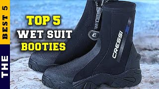 ✅ Top 5 Best Wetsuit Booties For Surfing 2022 Tested amp Reviewed [upl. by Ahsaeit212]