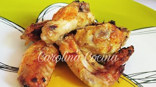 ALITAS DE POLLO A LA MOSTAZA con 5 ingredientes y en 5 minutos [upl. by Akinirt]