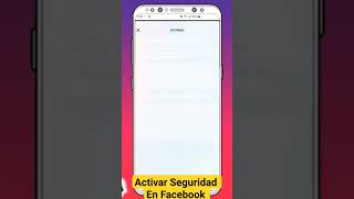Como Activar la Verificación Dos pasos en Facebook ✅️ [upl. by Cherianne]