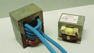 Microwave transformer the best modification for Spot Welding machine [upl. by Kcirdnekel]