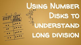 Using Number Disks to understand long division [upl. by Aissatsana]