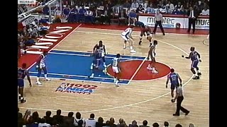 NBA On TNT  Knicks  Pistons 1992 Playoffs R1 Game 3 Highlights [upl. by Pebrook]