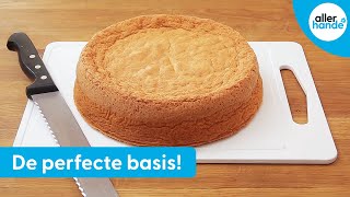 Biscuitbodem maken  recept Allerhande [upl. by Acinehs256]