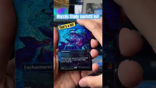 Wilds of Eldraine MTG collector booster pack opening Confetti foil Rhystic Study ccg unboxing [upl. by Ennayehc838]