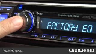 Alpine CDE134HD CD Receiver Display and Controls Demo  Crutchfield Video [upl. by Adolfo]