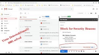 virus detected gmail attachment Gmail Virus Blocked for security reasons [upl. by Kho]