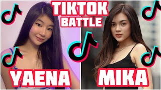 Yaena Yskaela Vs Mika Salamanca Tiktok Battle [upl. by Veljkov]