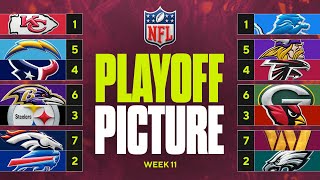 NFL Playoff Picture ALL 4 NFC West teams separated by 1 game Steelers REMAIN atop AFC North [upl. by Notnert]