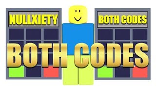 ROBLOX Nullxiety How To Get Both Codes [upl. by Camala]