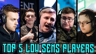 Top 5 CSGO Pro Players Who Play Low Sensitivity [upl. by Llertram]