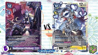 DIGIMON TCG Three Musketeers Purple vs MetalEtemon Black [upl. by Ohnuj]