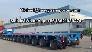 THPSL modular trailer goldhofer heavy modules trailer Chinaheavytransportermodulestrailercom [upl. by Docia]