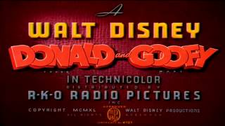 Donald and Goofy  quotBillpostersquot 1940  recreation titles [upl. by Selec206]