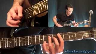 Unchained Guitar Lesson Pt1  Van Halen  All Rhythm Guitar Parts [upl. by Fenella]