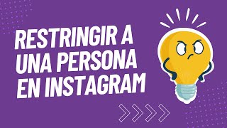 🤔 ¿Cómo funciona el modo restringir de Instagram🙄 [upl. by Eversole802]