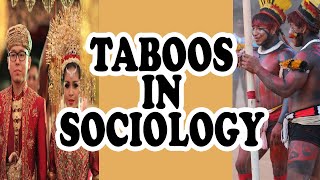 Taboos in sociology [upl. by Backer873]