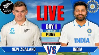 India vs New Zealand 2nd Test Day 1  IND vs NZ Live Match Today  Live Match Score amp Commentary [upl. by Teerpnam]