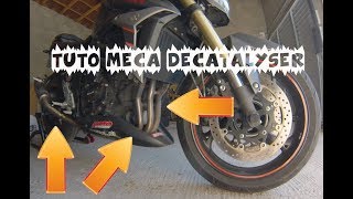 TUTO MECA  COMMENT DECATALYSER UNE LIGNE DORIGINE GSR750 [upl. by Lesly795]