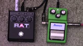 Boosting A Proco RAT Pedal With An Ibanez Tube Screamer  How To Tighten Up A RATs Low End [upl. by Catharine]