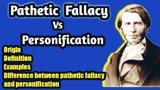 what is pathetic fallacy  What is the difference between pathetic fallacy and personification [upl. by Jasun]