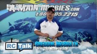 AMain Hobbies RCTalk First Flight and Review Blade 130X Helicopter [upl. by Aihsekyw]