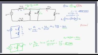 Solving Circuits Using Voltage amp Current Dividers [upl. by Yrrat854]