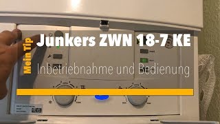 Bedienung Junkers Therme ZWN 187 KE [upl. by Otreblasiul]