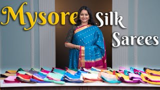 Pure Mysore Crepe Silk Sarees  Prashanti  16 Apr 2023 [upl. by Milas]