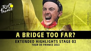 Highlights  Stage 2  TDF2022 [upl. by Solnit]