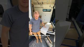 How to hang an undermount gray water tank vanlife vanbuild campervanconversion vanconversion [upl. by Aicyle337]