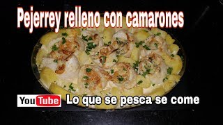 Pejerrey relleno con camarones  receta [upl. by Nawud202]