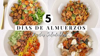 ALMUERZOS SALUDABLES PARA LA SEMANA  Recetas Saludables para BAJAR DE PESO  Kelly [upl. by Brendon]