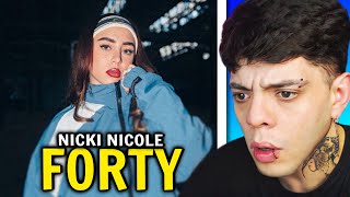 REACCIÓN Nicki Nicole  FORTY Official Video [upl. by Wershba]