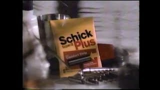 Schick Super II Plus Blades Commercial 1987 [upl. by Akirdna]