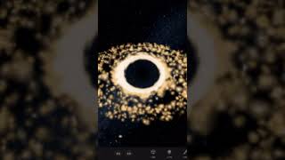 Black hole with accretion disk universesandbox [upl. by Arreyt]