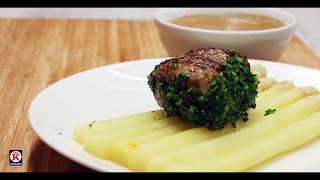 Kalfsoester met gremolata en asperges [upl. by Aylad]