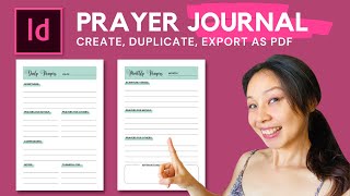 Simple StepbyStep Indesign Tutorial For Creating Your Own Prayer Journal [upl. by Stillmann]