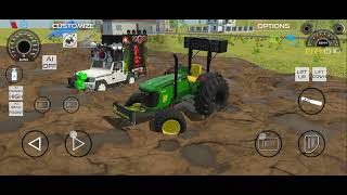 Jondher Tractor and Dj Dono Fass gaye Kichad Me Kichad se Bahar Kaise Nikale  trending gameplay [upl. by Eemaj]