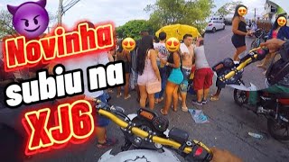 FUI PRO BAILE DE XJ6 SÓ O CANO novinha subiu na garupa [upl. by Heid]