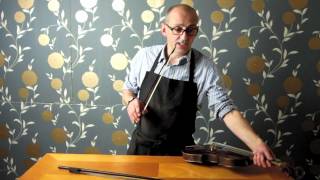 Techniques for holding amp using a baroque violin amp bow by Philip Brown [upl. by Yrrad119]