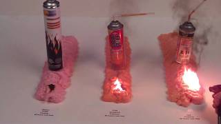 Firestop vs Fireblock Expanding Foams Flame  Burn Test [upl. by Forster683]