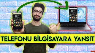 Telefonun Ekranını Bilgisayara Yansıtma  USB ve Wifi [upl. by Aicatsanna]