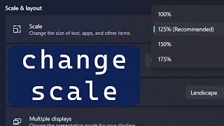 How to Easily Change Display Scaling on Windows 11 [upl. by Eelarual]